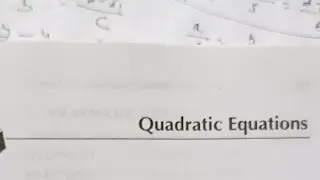 Quadratic Equations
