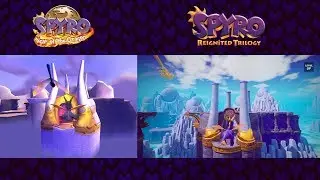 Spyro Reignited Trilogy | Cloud Spires PS1 vs. PS4 Comparison