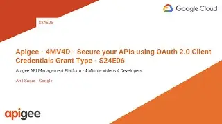 Apigee - 4MV4D - Secure your APIs using OAuth 2.0 Client Credentials Grant Type - S24E06