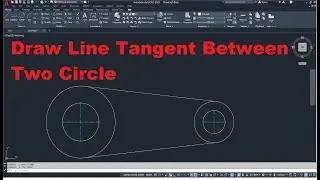 Draw Line Tangent between two Circle in AutoCAD  II AutoCAD Tutorial -26