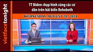 Vietface Tonight | TT Biden chụp hình cùng các cư dân trên bãi biển Rehoboth | 8/28/24