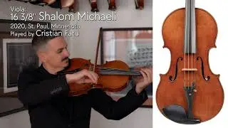 Shalom Michaeli 16 3/8" viola, 2020, St. Paul, USA / Cristian Fatu / at the Metzler Violin Shop