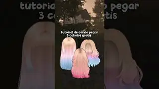 TUTORIAL DE COMO PEGAR 3 CABELOS GRÁTIS NO ROBLOX 2023 😍 #shorts