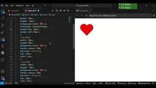 how to create heart shape using HTML and CSS