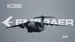 Demonstração do KC-390 da Embraer no Portôes Abertos da AFA 2019 ft Mostardão