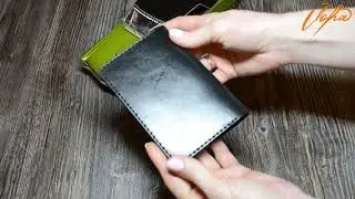 Обложка на паспорт черная
