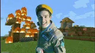 Matpat doing crazy stuff back there, crazy stuff in Minecraft
