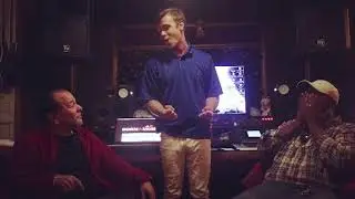 Acting silly at Rising Sun Music Recording Studios with the amazing Jason Ensor performing Evermore.