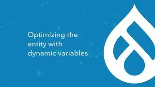 15/19 Optimizing a custom entity entity with dynamic variables in Drupal 9 & 10 [preview]