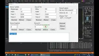 Nesne Tabanlı Programlama NTP Normal, Metod, Class kullanımı C# Form app, if 02