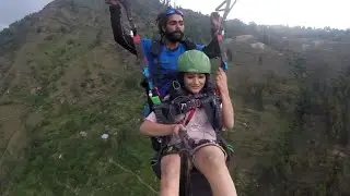 paragliding at manali#always listen to your pilot #keep running untill you are in air