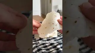 Rice flour turned into tortillas 🫓