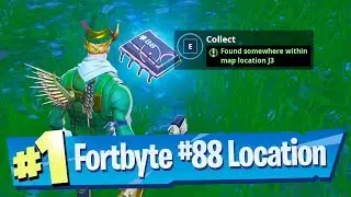 Fortnite Fortbyte #88 Location - Found somewhere within Map location J3