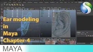 Human Ear modeling in Autodesk Maya Chapter-4