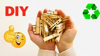 ♻️Ahşap Mandallarla Harika Geri Dönüşüm Fikri… Home Decor Idea👍🏻