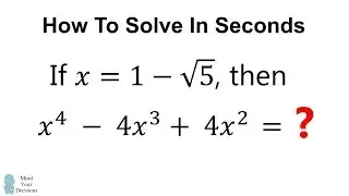 How To Solve This Quickly (2 Minutes No Calculator)