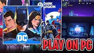 HOW TO PLAY DC: DARK LEGION ON PC USING BLUESTACKS + BEST SETTINGS & LANDSCAPE MODE!