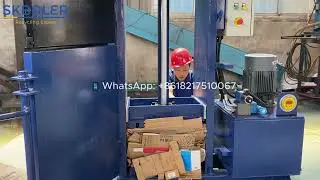 Front & Back Door Vertical Baler | Faster Unloading for Textiles, Cartons & Recycling Waste
