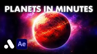 Create a Cinematic Planet in Minutes | After Effects Tutorial (No plugins)