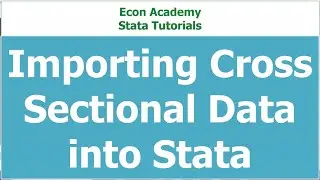 importing cross sectional into stata