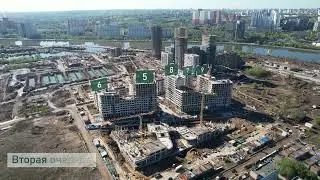Облет строительной площадки жилого квартала Shagal. Май2023
