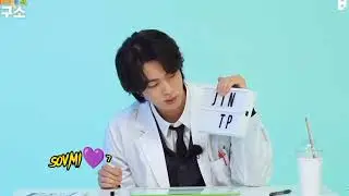 Jin reaction when he saw the I & N are missing 🤩
