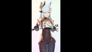 Shenhe & Chongyun - Sad cat dance【MMD Genshin Impact】