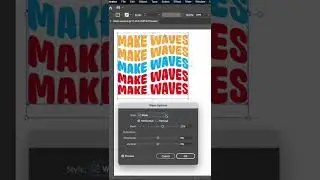 How to make a retro text effect in Adobe illustrator!