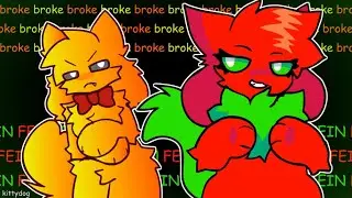 broke FEIN!!!! // meme [flash warning] 💛🧡❤️💚