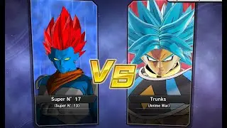 Xenoverse 2 - Requested match (PC): Super N°17 (Super N°13) vs Mirai Trunks (Anime War)