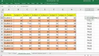 EXCEL: How to color Alternative Rows of Table by conditional formatting, iseven, isodd &Row function