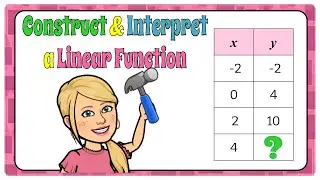 How to Construct & Interpret a Linear Function from a Table | 8.F.B.5 | Grade 8 Math 💗