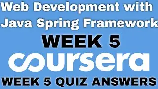 Web Development with Java Spring Framework week 5 coursera quiz answers | Web Development Coursera