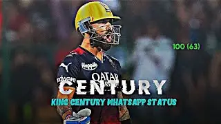 Virat Kohli 6th IPL century Status 🤩 • Virat Kohli century status • King century Vs SRH 🛐 •