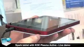 Vivaldi tablet (aka Spark tablet) with KDE Plasma Active - Live demo