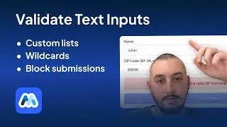 Validate Text Inputs In Webflow