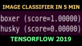 Build a TensorFlow Image Classifier in 5 minutes [2019]