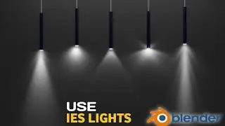 IES Textures for Lights in Blender | Blender IES lights..
