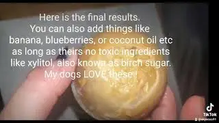 how i make my dogs frozen ice ball treats.