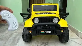4x4 Powerful RC Jeep Unboxing & Testing | 4WD 2.4Ghz Remote Control Ride on Jeep | Shamshad Maker 🔥🔥