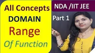 DOMAIN AND RANGE  OF FUNCTION ALL CONCEPTS  EXAMPLE  IN HINDI for Master Cadre | UP TGT | UP PGT