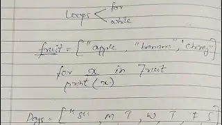 Loops in python | for loop |