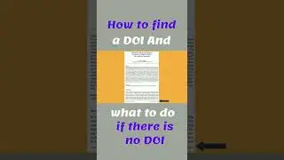 How to Find a DOI | What to do if there is no DOI !!