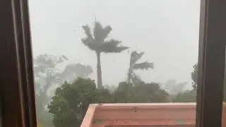 Hurricane Dorian passing over the Virgin Islands right now.