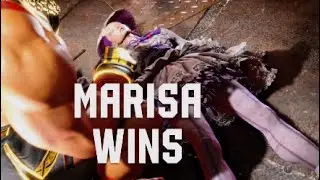 Street Fighter 6 AKI Goth Dress Vs Marisa's Winpose