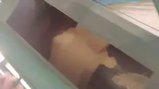 Работа плужкового сбрасывателя