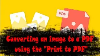 Converting an image to a PDF using the 