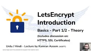 [Urdu/Hindi] Introduction to LetsEncrypt - Basics - 1/2 - Theory -  ( incl. HTTPS, SSL Certificates)