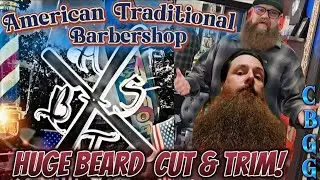Let's Cut My Beard and Hair at American Traditional Barbershop #barber #beard #pompadour #reuzel ✂️