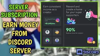 Server Subscription (Monetization) Discord In Mobile | How to Earn Money From Discord server